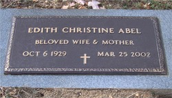 Edith Christine <I>Bebber</I> Abel 