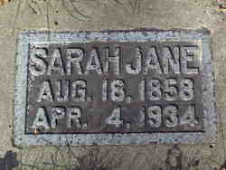 Sarah Jane <I>James</I> Middagh 