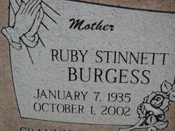 Ruby <I>Stinnett</I> Burgess 