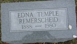 Edna May <I>Hemphill</I> Temple Remerscheid 