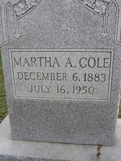 Martha A Cole 