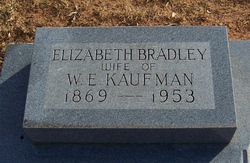 Elizabeth <I>Bradley</I> Kaufman 