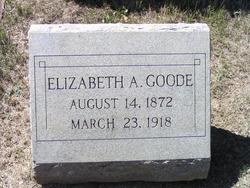 Elizabeth Alice “Lizzie” <I>Wright</I> Goode 