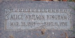 Alice <I>Neilson</I> Bingham 