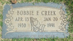 Bobbie Frances <I>Holmes</I> Creek 