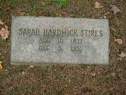 Sarah McKinne <I>Hardwick</I> Stires 
