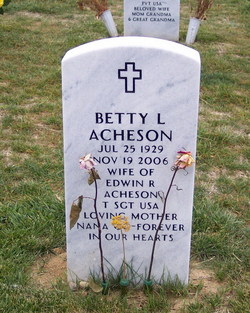 Betty Lee <I>Crumley</I> Acheson 