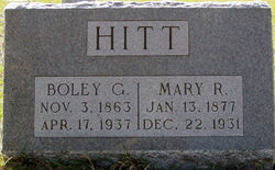 Mary Rebecca <I>Hollis</I> Hitt 