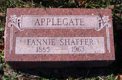 Francis Fern “Fannie” <I>Shaffer</I> Applegate 