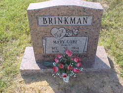 Mary <I>Gore</I> Brinkman 