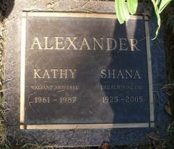Shana Katherine Xenia “Kathy” Alexander 