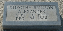 Dorothy <I>Brinson</I> Alexander 