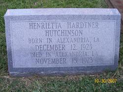 Henrietta Ernestine <I>Hardtner</I> Hutchinson 