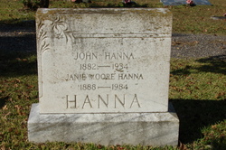Janie <I>Moore</I> Hanna 