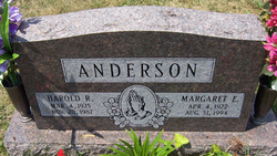 Margaret Elizabeth <I>Anderson</I> Anderson 