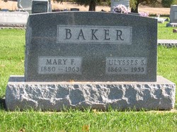 Mary Frances <I>Stephenson</I> Baker 