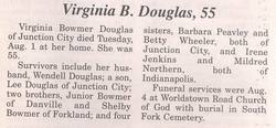 Virginia L <I>Bowmer</I> Douglas 