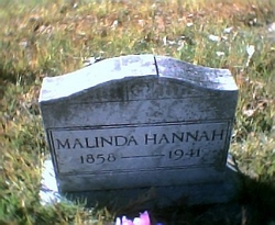 Malinda <I>Adams</I> Hannah 