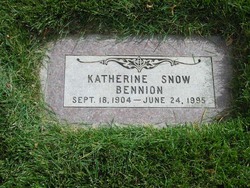 Katherine <I>Snow</I> Bennion 
