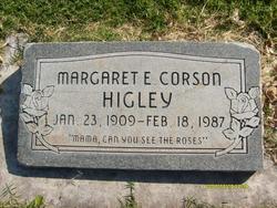 Margaret Elizabeth <I>Corson</I> Higley 
