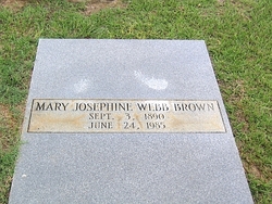 Mary Josephine <I>Webb</I> Brown 
