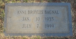 Anne <I>Broyles</I> Bagnal 