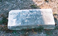 Nona <I>Henderson</I> Dumas 