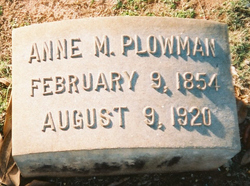 Anne “Annie” <I>Montgomery</I> Plowman 