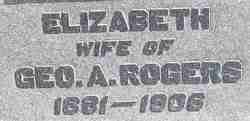 Elizabeth “Lizzie” <I>Gribble</I> Rogers 