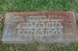 Ida <I>Weber</I> Allen 