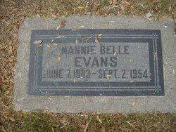 Nannie Belle <I>Morgan</I> Evans 