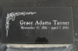 Grace <I>Adams</I> Tanner 