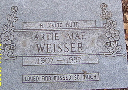 Artie Mae <I>Gardner</I> Weisser 