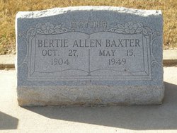 Bertie Snow <I>Allen</I> Baxter 