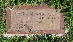 Hazel Martha <I>Hughes</I> Anderson 