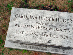 Carolina Huger <I>Huger</I> Wilkinson 