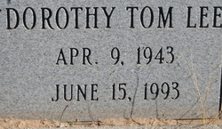 Dorothy <I>Tom</I> Lee 