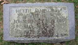Hettie Jane <I>Crum</I> Boward 