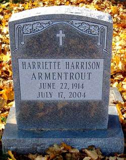 Harriette <I>Harrison</I> Armentrout 