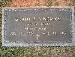 Pvt Grady John Bingman 