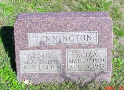 Eliza Ellen <I>Benjamin</I> Pennington 