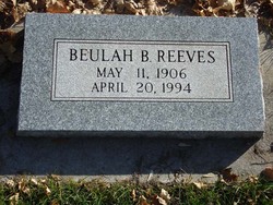 Beulah Mae <I>Burnett</I> Reeves 