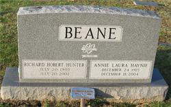 Annie Laura <I>Haynie</I> Beane 