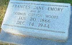 Frances Jane <I>Emory</I> Moore 