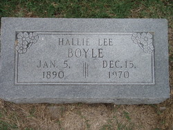 Hallie Lee <I>Bass</I> Boyle 