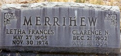 Letha Frances <I>Sherman</I> Merrihew 