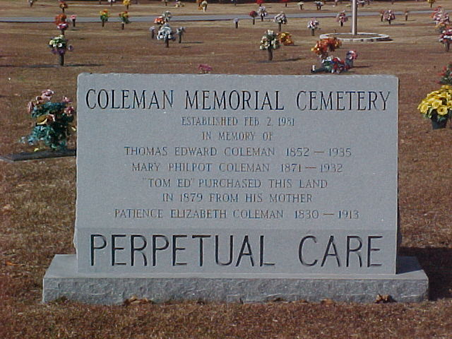 Coleman Memorial Cemetery