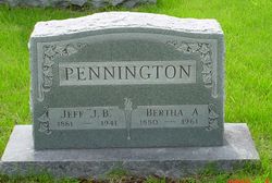 Bertha A <I>McWilliams</I> Pennington 