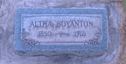 Altha Jane <I>Bishop</I> Boyanton 