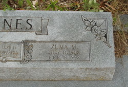 Zuma M <I>Modesett</I> Jones 